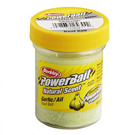 Berkley - Power Bait Extra Scent - Pstruhové Těsto - Česnek Světle zelená + Glitter 50g