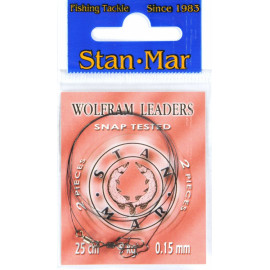 STAN-MAR  wolframové lanko 25cm/5kg/0,15mm/2ks