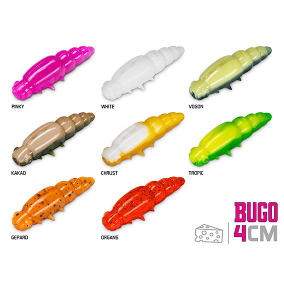 Umělá larva Delphin BUGO Cheese / 15ks-4cm / VOGON