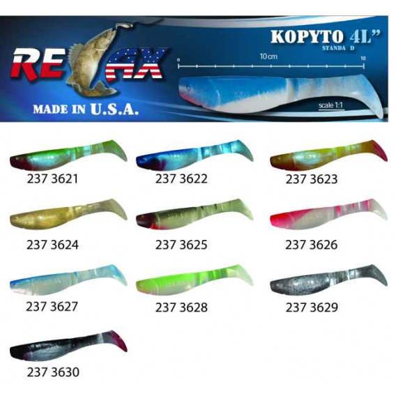 RELAX kopyto RK4-10cm - přívlačová nástraha 3627