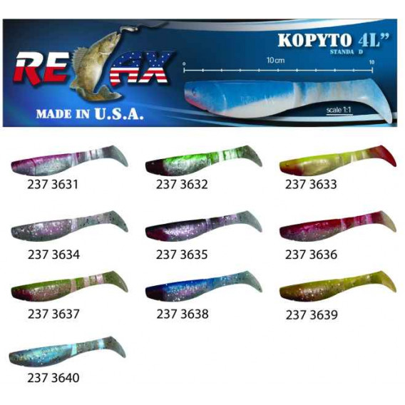 RELAX kopyto RK4-10cm - přívlačová nástraha 3635