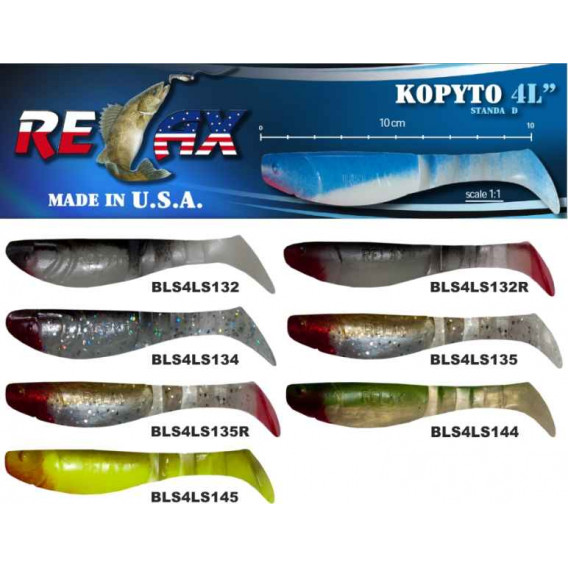 RELAX kopyto RK4-10cm - přívlačová nástraha 3695