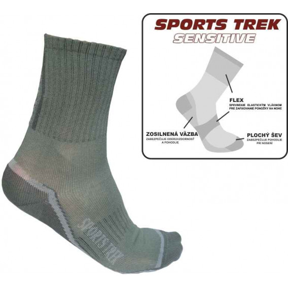 Thermo ponožky SPORTS Trek Sensitive 41-43