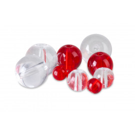PFS průhledné korálky - Round Glass Beads  Velikost 8 mm, 15ks/bal-2125808