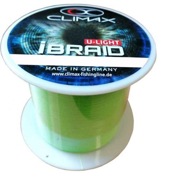 Pletená šňůra iBraid U-Light neon-zelená 3000m 0,06mm