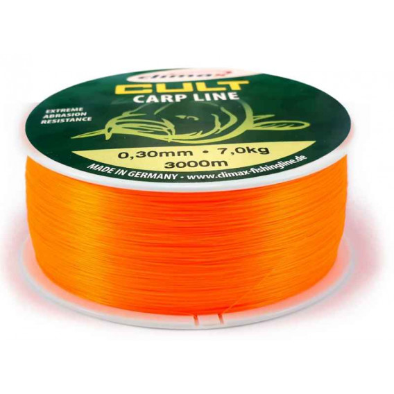 silon CULT Carp Line 600m Fluo-Orange 0,30mm