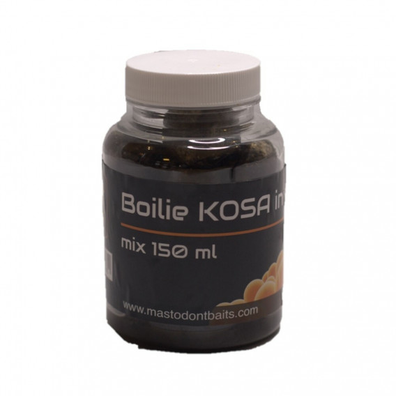 Mastodont Baits -  Boilies KOSA v dipu 150ml mix průměrů-BM01012