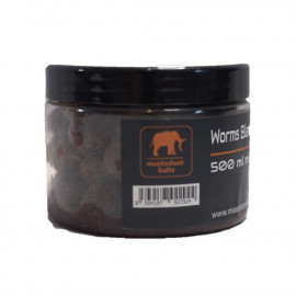 Mastodont Baits Worms Balanced Boilies in dip 500ml mix 20/24mm-BM01090