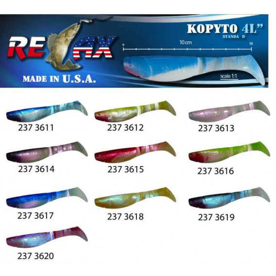 RELAX kopyto RK4-10cm - přívlačová nástraha 3616