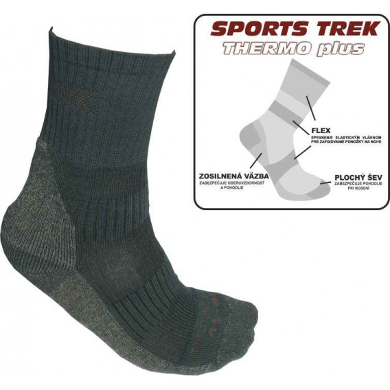 Thermo ponožky SPORTS Trek Thermo plus 37-40