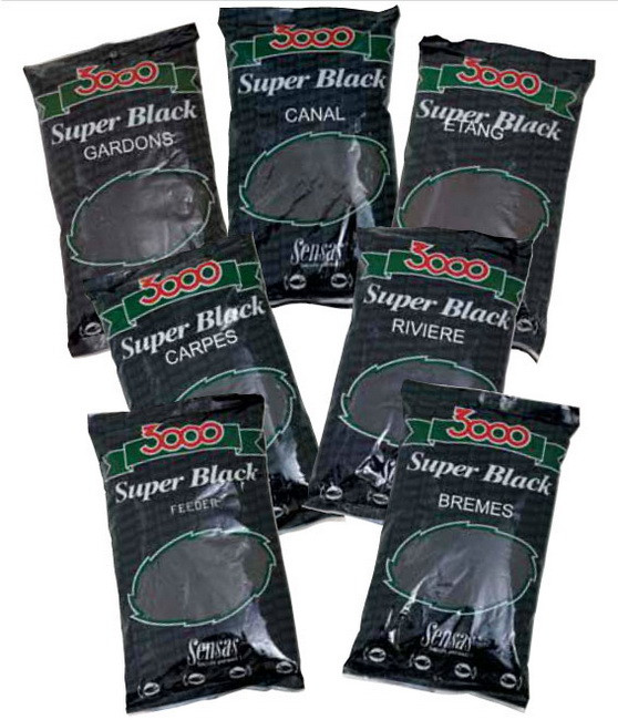 Sensas 3000 Super Black Gardons PLOTICE 1kg