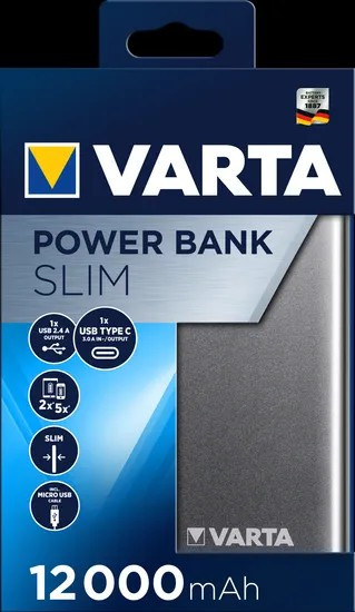 VARTA - Slim Power Bank 12000 mAh