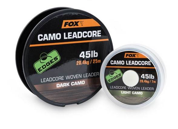 FOX - Šňůra s olověným jádrem Camo Leadcore DARK Camo 20,4kg/ 25m - CAC462