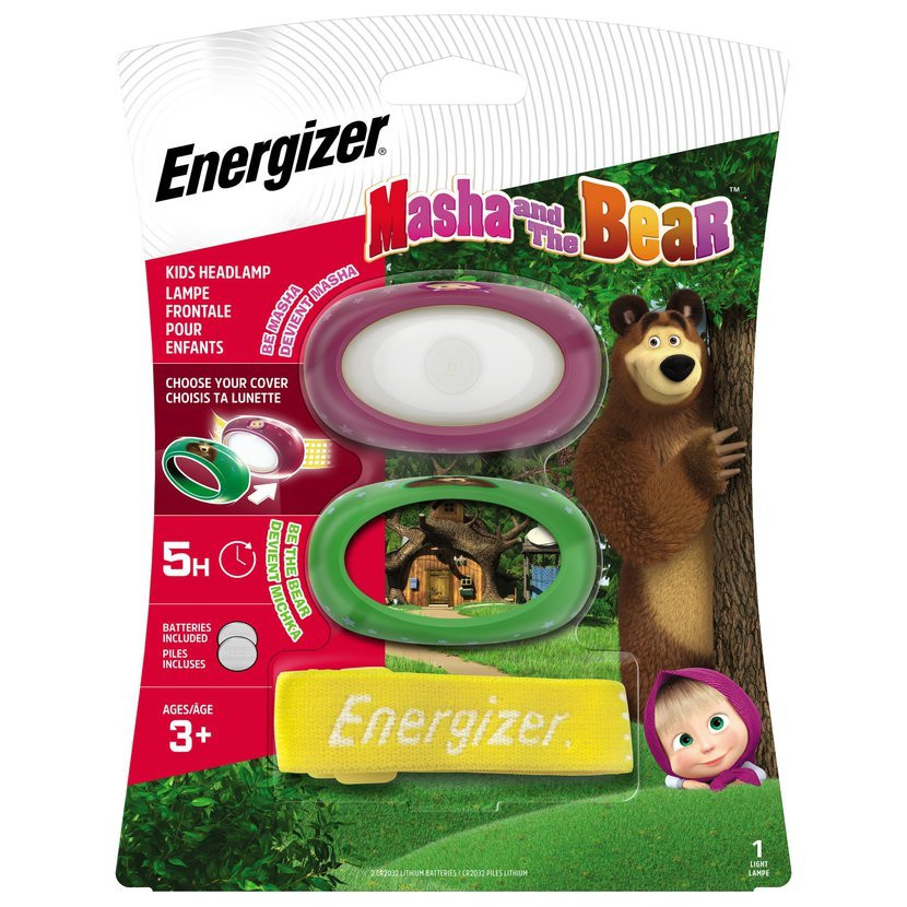 Čelovka Energizer MÁŠA a MEDVĚD, dětská + 2x CR2032