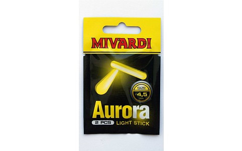 Chemické světlo MIVARDI Aurora 4,5mm - žluté 2ks v balení
