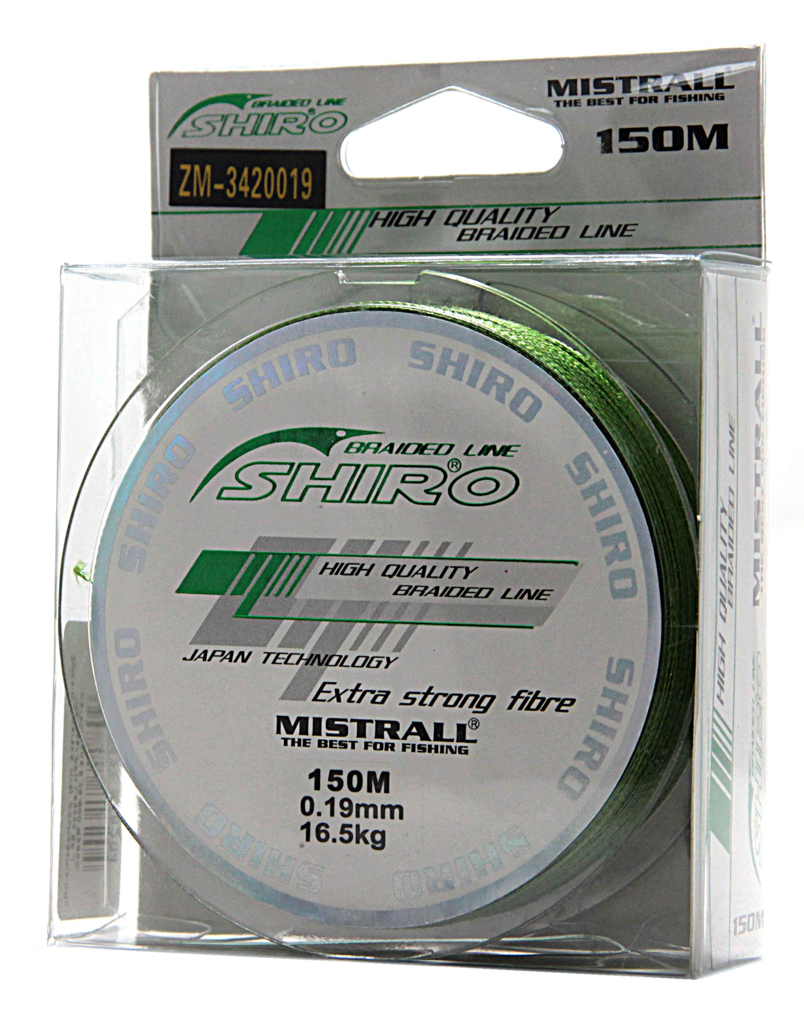 Pletená šňůra MISTRALL X4 Shiro 0,10mm/5,8kg 150m