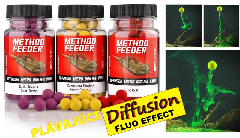 Method / Feeder - Diffusion Micro Boilies -plovoucí/40g Sweet Coconut