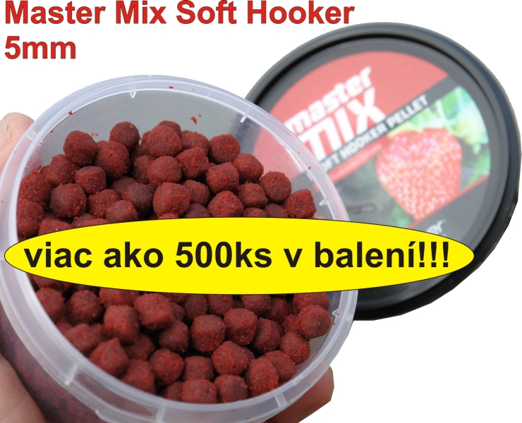 Master Mix Soft Hooker Pellet 5mm 120g Velká plotice