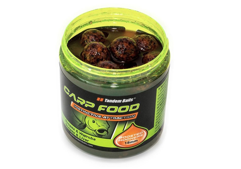 Carp Food Boosted Hookers - dipované boilies 18 mm 300g Vanilka & Smet