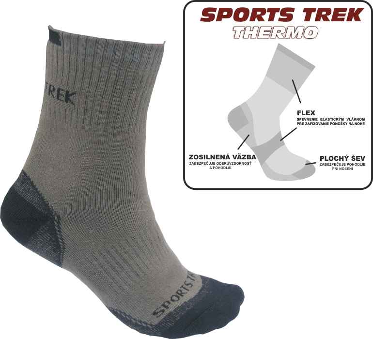 Thermo ponožky SPORTS Trek Thermo 37-40