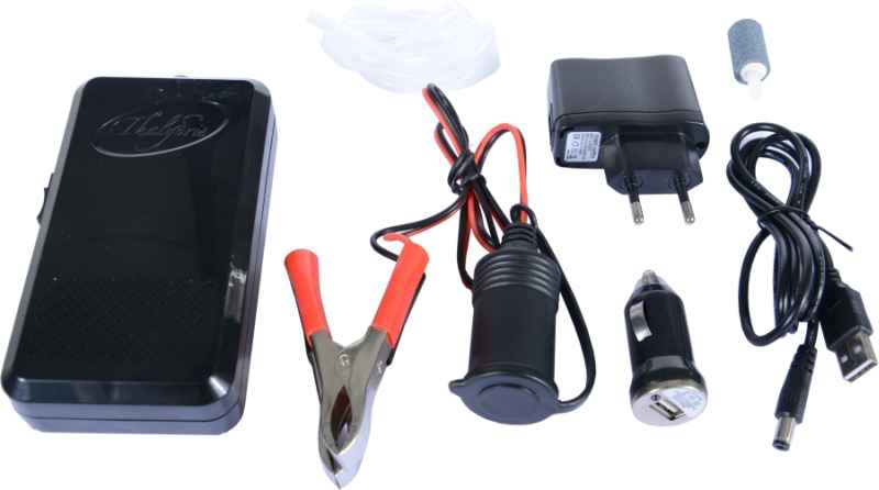 Vduchovací motorek AA Batterie, USB, auto adapter / 230V, svorky