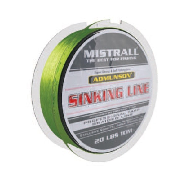Mistrall pletená šňůra Admunson Sinking Line Nosnost 25lb-MZM3426025