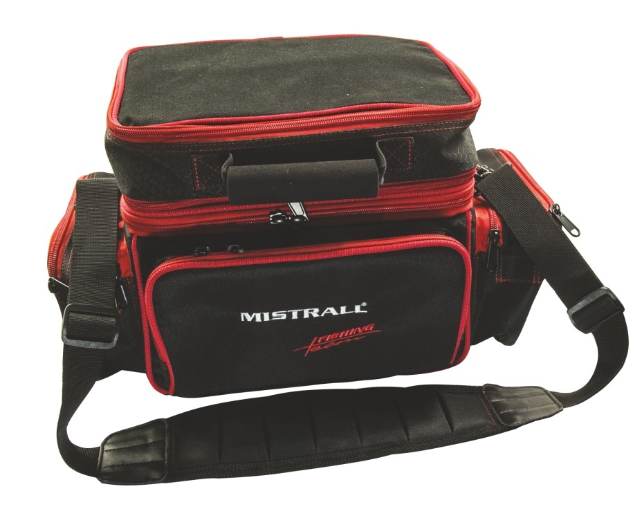 Mistrall rybářská taška 86x43x35 cm, černo-červená-MAM6009558