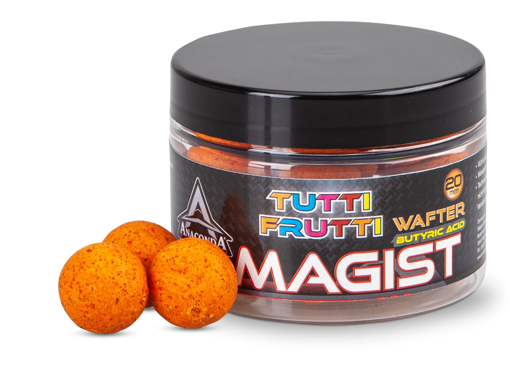 Anaconda Vyvážené boilie Wafter Magist Tutti Frutti 16 mm/70 g-2204263