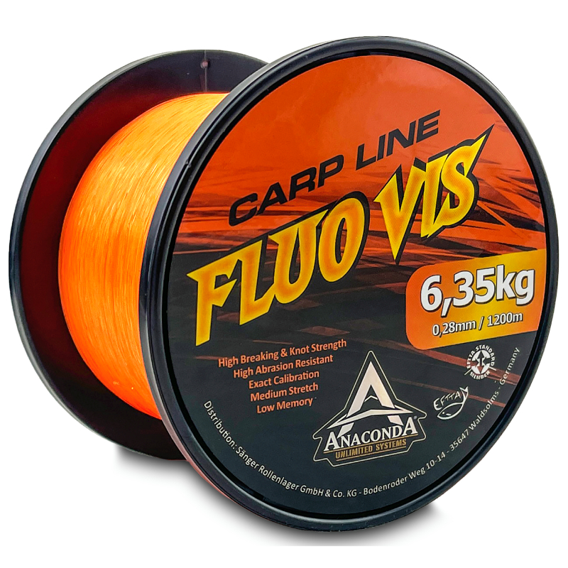 Anaconda vlasec Fluo Vis 0,26 mm 1200 m oranžová-2426126
